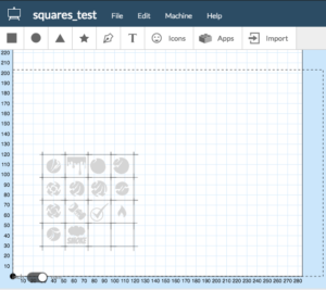 Vector art laid out in software